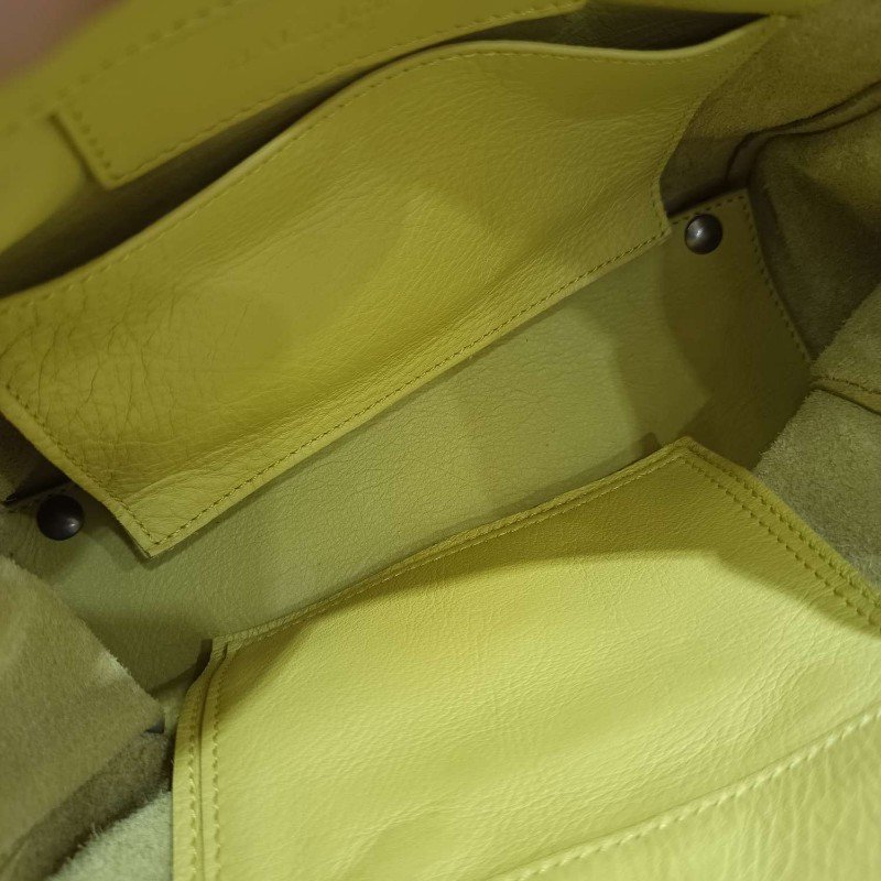 Balenciaga mini papier機車托特包 黃色拼黑色  肩背包 手提包-17