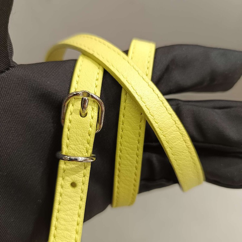 Balenciaga mini papier機車托特包 黃色拼黑色  肩背包 手提包-18