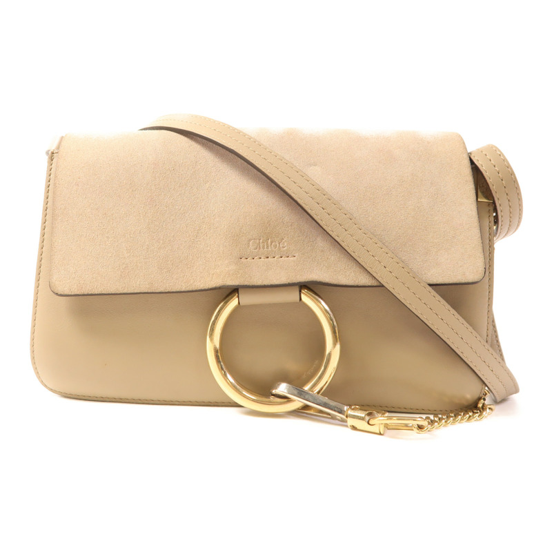 Chloe 牛皮皮革Shoulder Bag金扣肩背袋-0