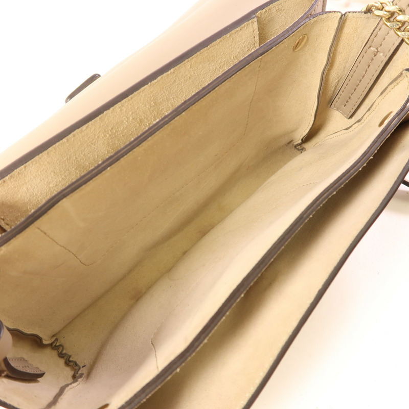 Chloe 牛皮皮革Shoulder Bag金扣肩背袋-9