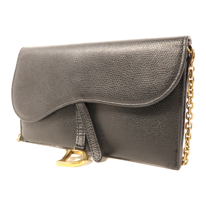 Dior 牛皮皮革Saddle Woc金扣肩背袋-2