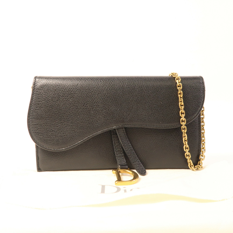 Dior 牛皮皮革Saddle Woc金扣肩背袋-16