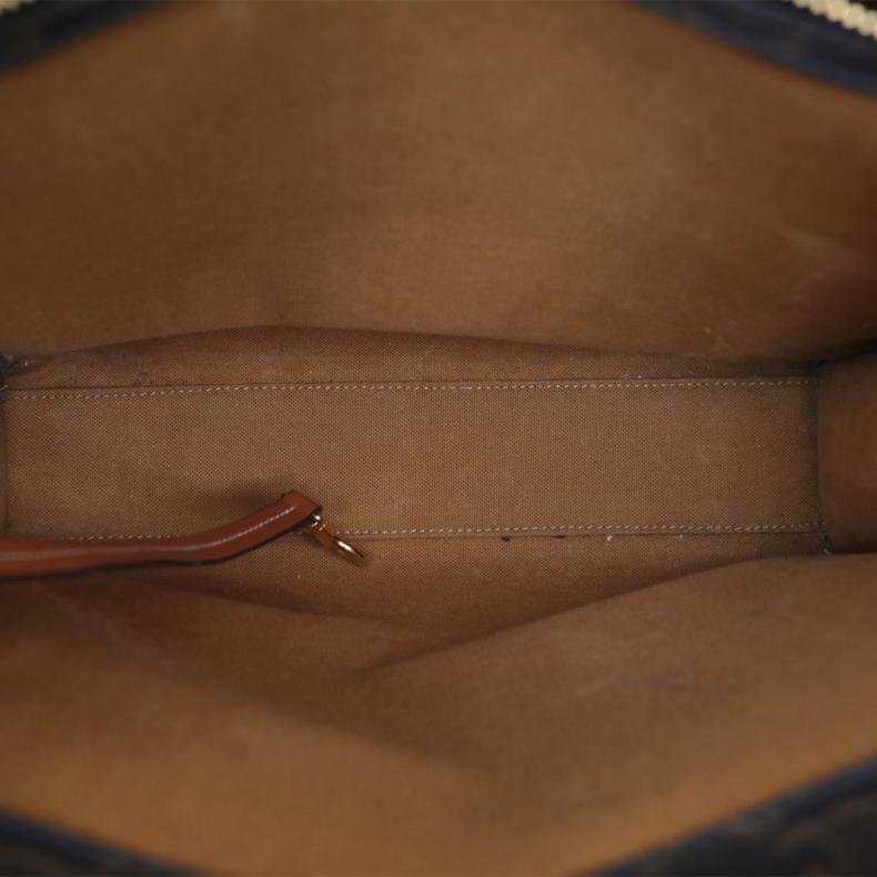 Cabas 豎款手袋 小號 凱旋門印花 褐色 人造革-5