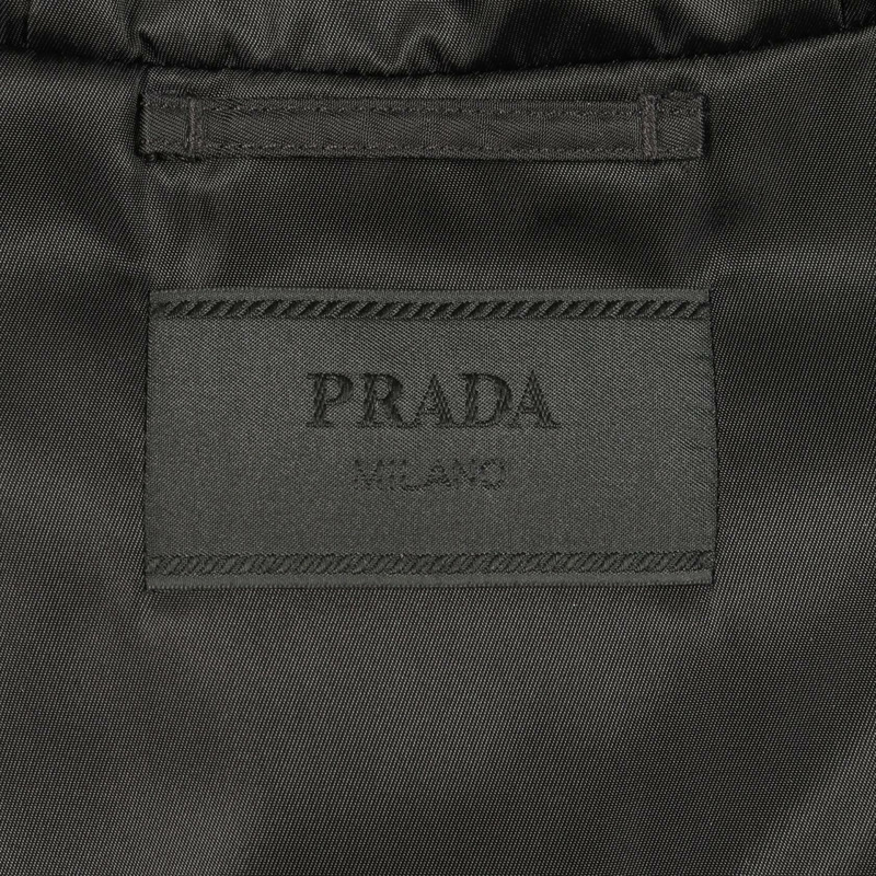 PRADA Re-Nylon 羽絨背心 尼龍 黑色 男款 #M-2