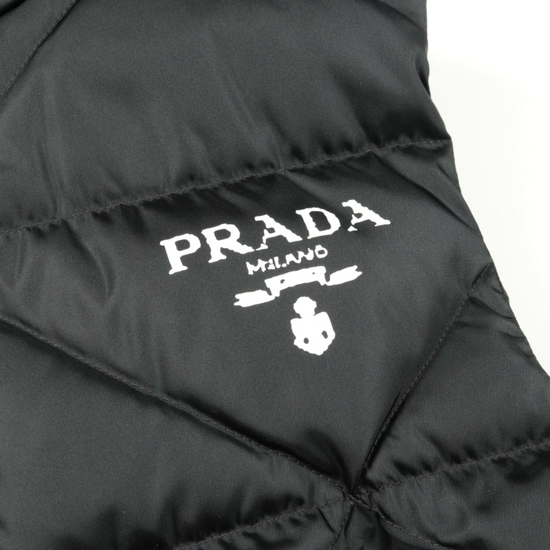 PRADA Re-Nylon 羽絨背心 尼龍 黑色 男款 #M-5