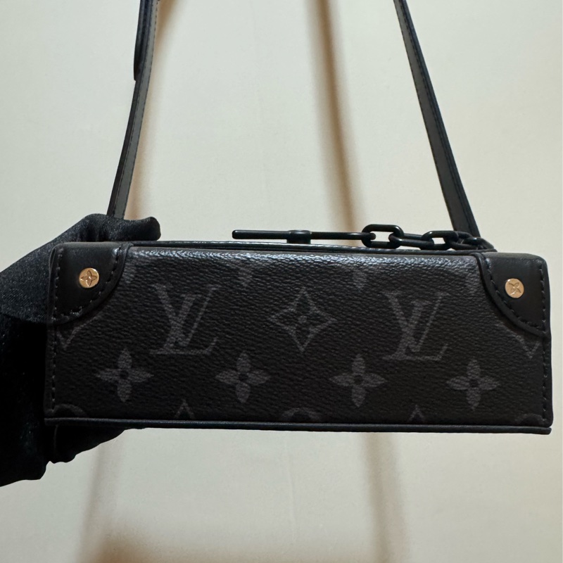 Louis Vuitton lv steamer老花斜跨包-4