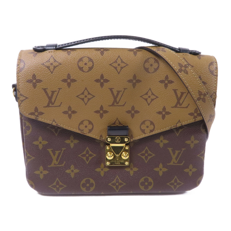 LOUIS VUITTON Monogram Reverse Pochette Metis金扣手挽肩背兩用袋-0