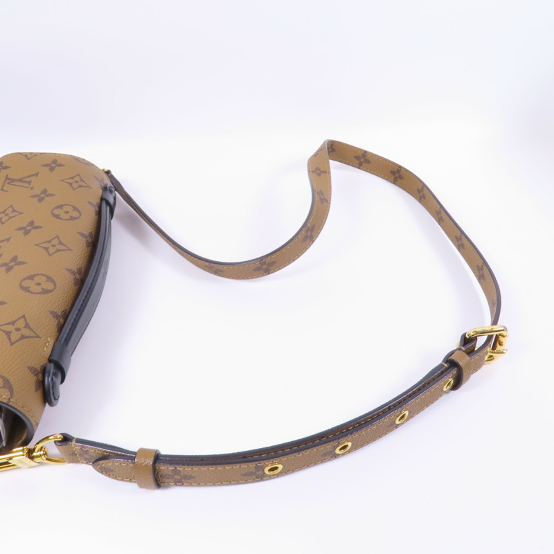 LOUIS VUITTON Monogram Reverse Pochette Metis金扣手挽肩背兩用袋-4