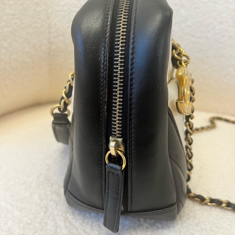 香奈儿Chanel V纹相机包 黑白配色特別美-1