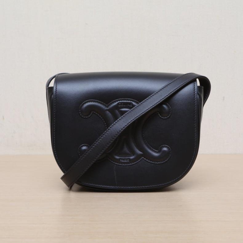 全皮 浮雕 凱旋門 馬鞍包-0