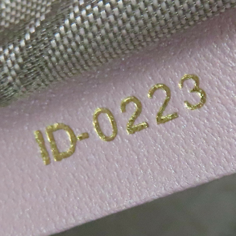 粉色 籐格紋 羊皮 Lady Dior Mini 兩用包 M0505OADU-8