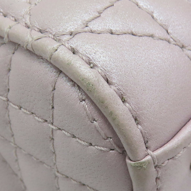 粉色 籐格紋 羊皮 Lady Dior Mini 兩用包 M0505OADU-14