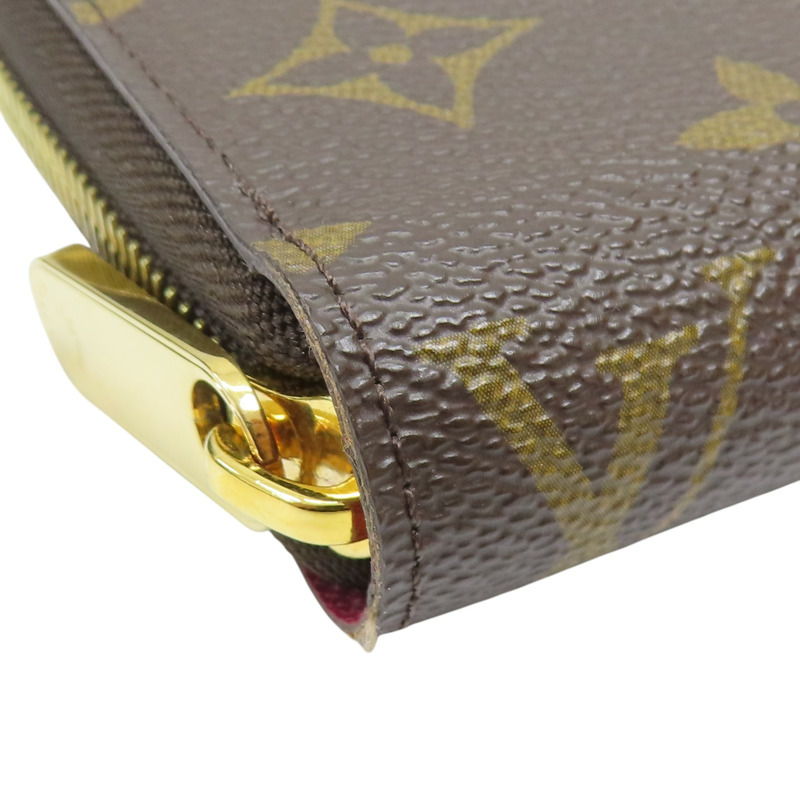 棕色 原花帆布 ZIP拉鍊長夾 M41895 M41895-10