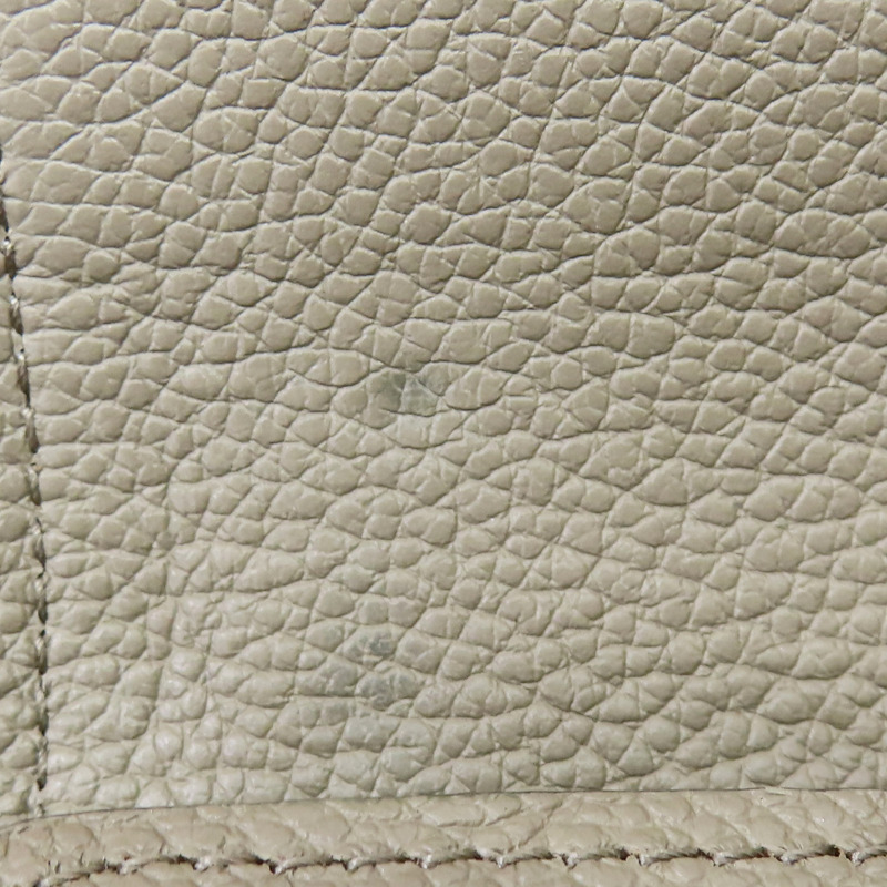 米色 原花壓紋牛皮 Sarah 扣式長夾 M82256 M82256-12