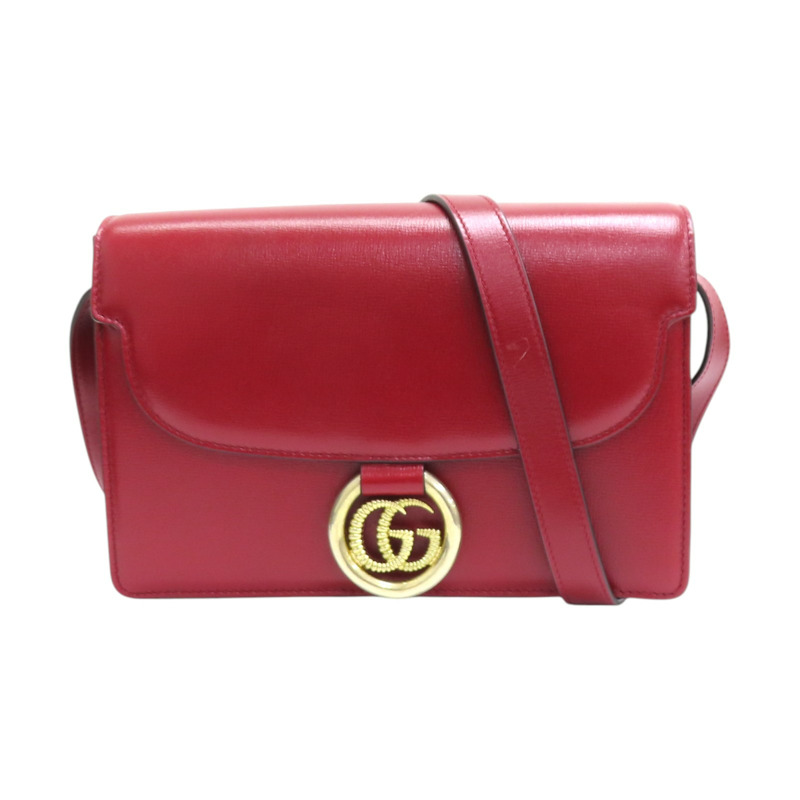 紅色 牛皮 GG Marmont 肩背包 589474-0