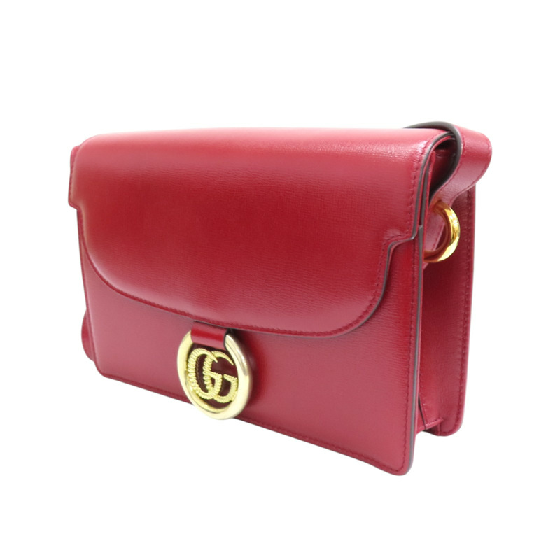 紅色 牛皮 GG Marmont 肩背包 589474-2
