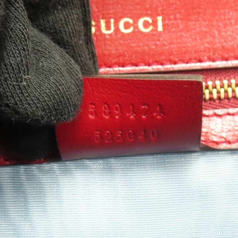 紅色 牛皮 GG Marmont 肩背包 589474-11