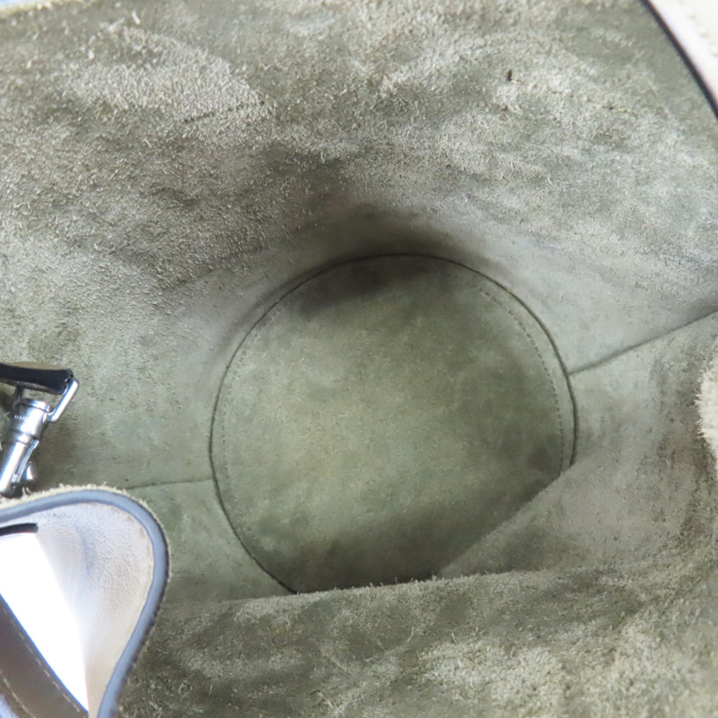 綠色 牛皮 Big 水桶包 兩用包【CELINE 賽琳】-4