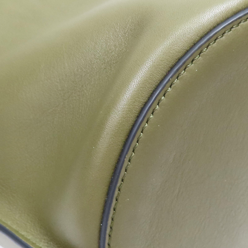 綠色 牛皮 Big 水桶包 兩用包【CELINE 賽琳】-8