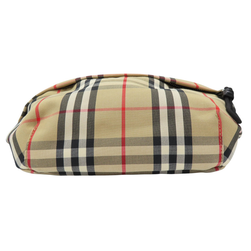 棕色 經典格紋 帆布 腰包 8010430-3