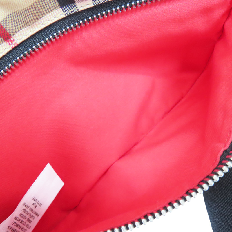 棕色 經典格紋 帆布 腰包 8010430-6