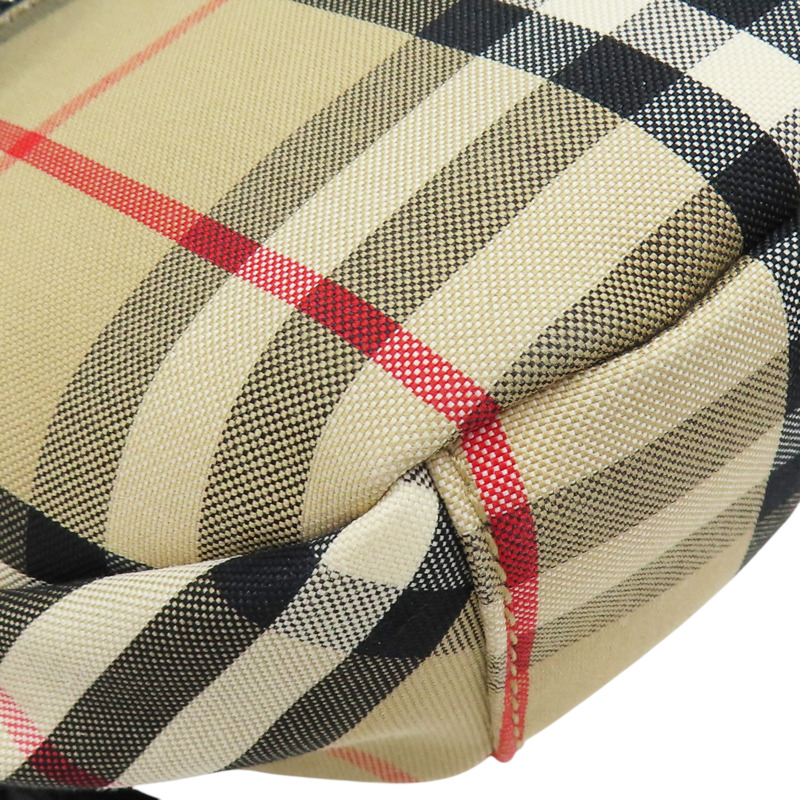 棕色 經典格紋 帆布 腰包 8010430-11