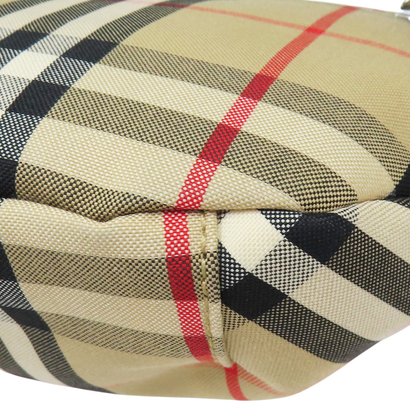 棕色 經典格紋 帆布 腰包 8010430-12