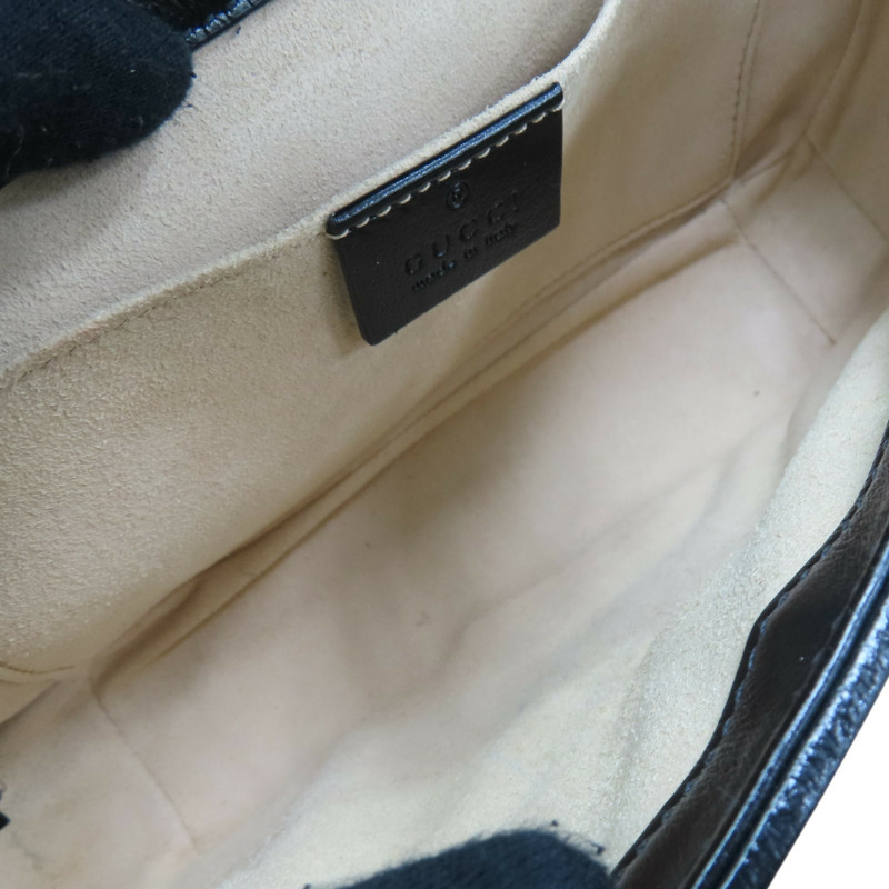 棕色帆布 黑色牛皮 GG Marmont 肩背包 476744 476744-4