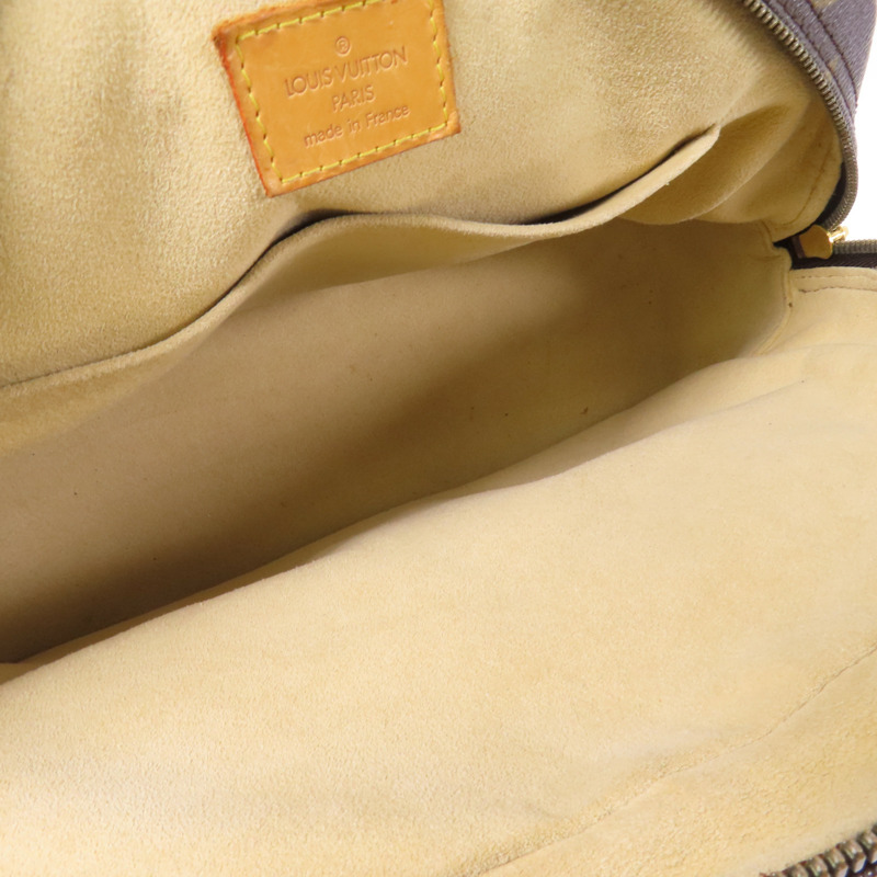 LOUIS VUITTON Monogram Manhattan PM手挽袋棕色-14