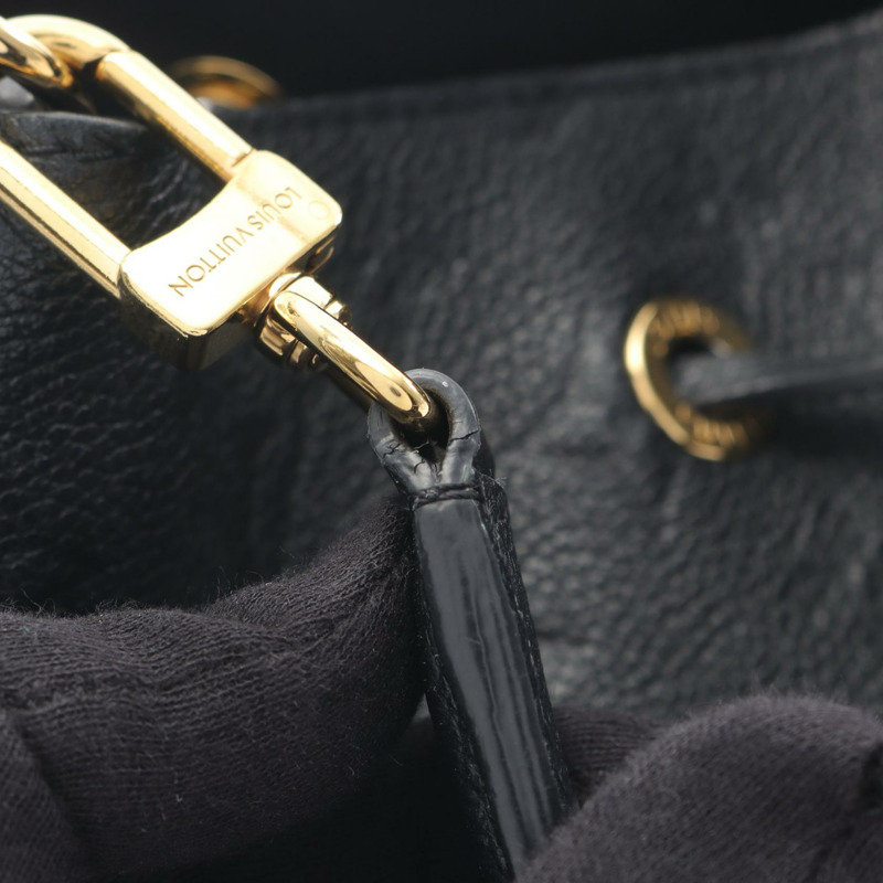LOUIS VUITTON Neonoe 單肩包 手提包 M45256 Monogram empreinte 黑色 二手 女士-7