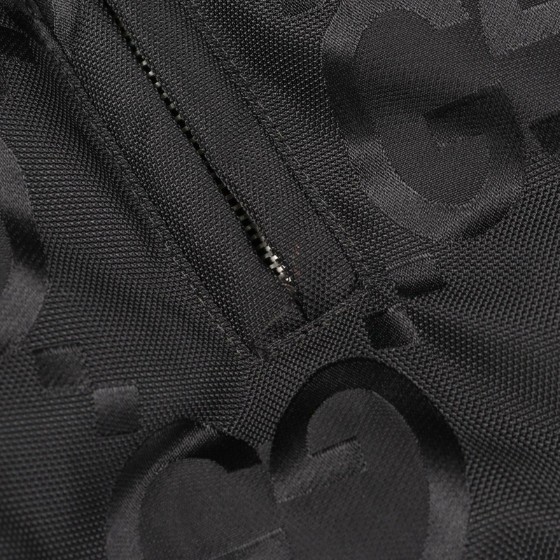 GUCCI Jumbo GG 帆布連帽羽絨外套 698710 尼龍黑色二手男式 #54-8