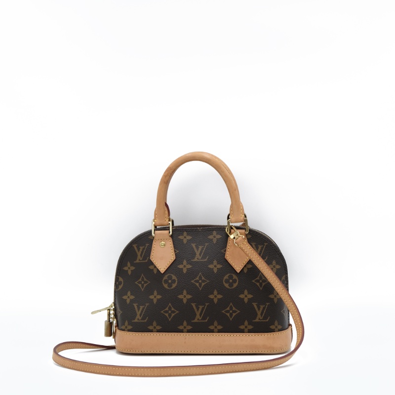 【二手精品】Louis Vuitton Monogram Alma BB 經典 手提包 斜背包-10