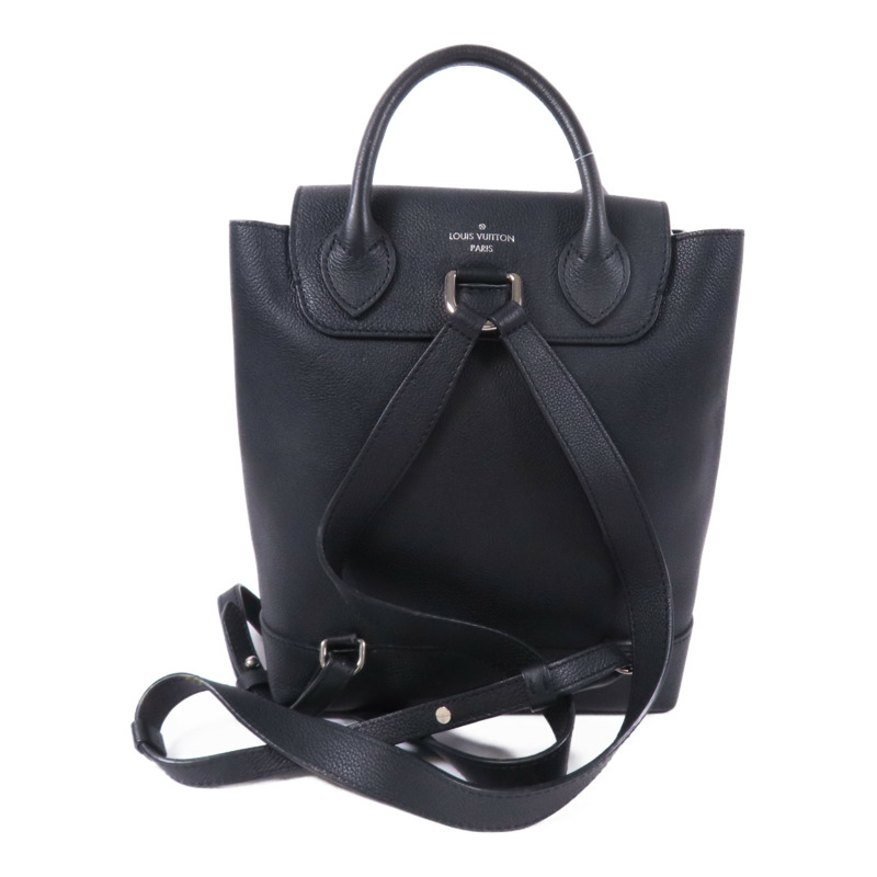 LOUIS VUITTON 牛皮皮革Lock Me Backpack銀扣背包-1