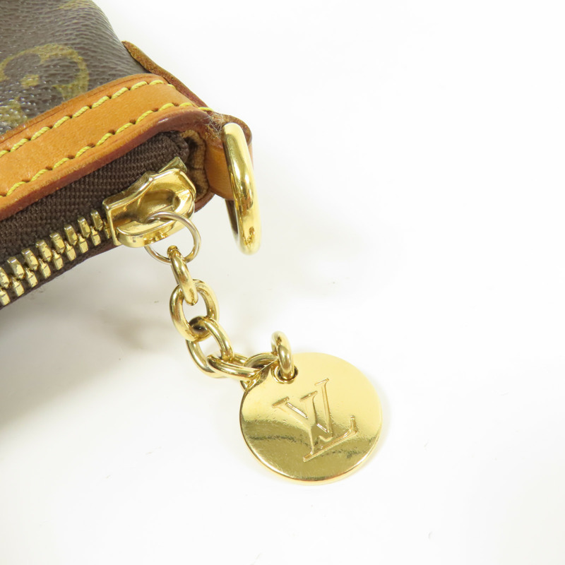 LOUIS VUITTON Monogram Palermo PM金扣手挽肩背兩用袋棕色-9