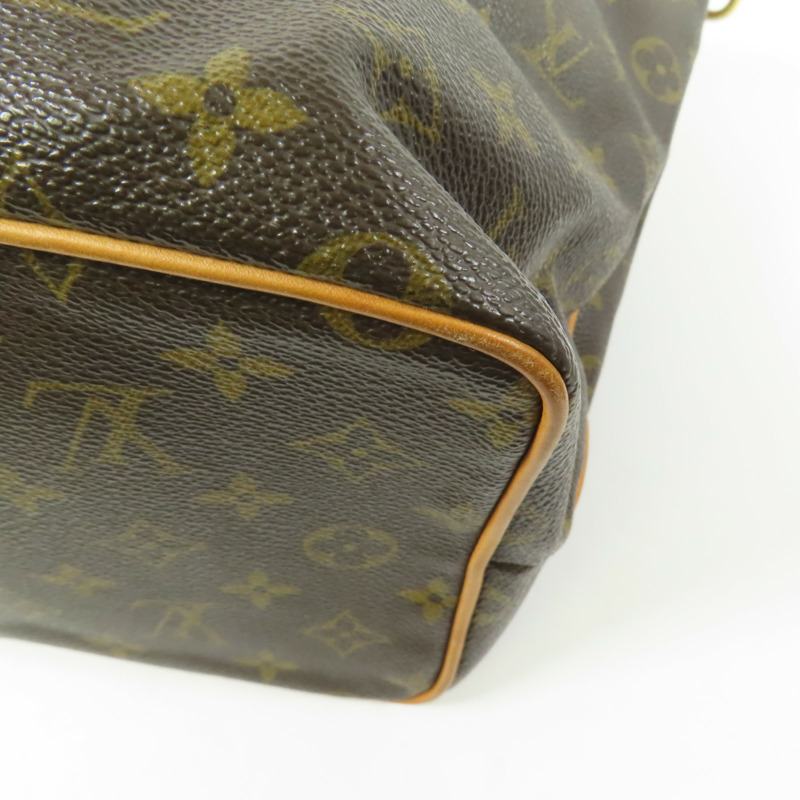 LOUIS VUITTON Monogram Palermo PM金扣手挽肩背兩用袋棕色-12