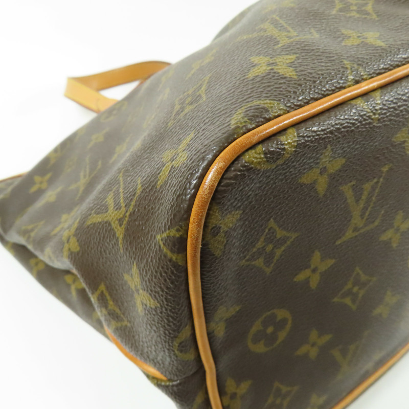 LOUIS VUITTON Monogram Palermo PM金扣手挽肩背兩用袋棕色-15