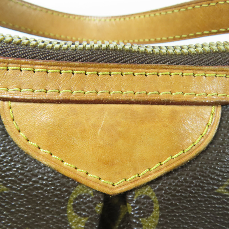 LOUIS VUITTON Monogram Palermo PM金扣手挽肩背兩用袋棕色-16