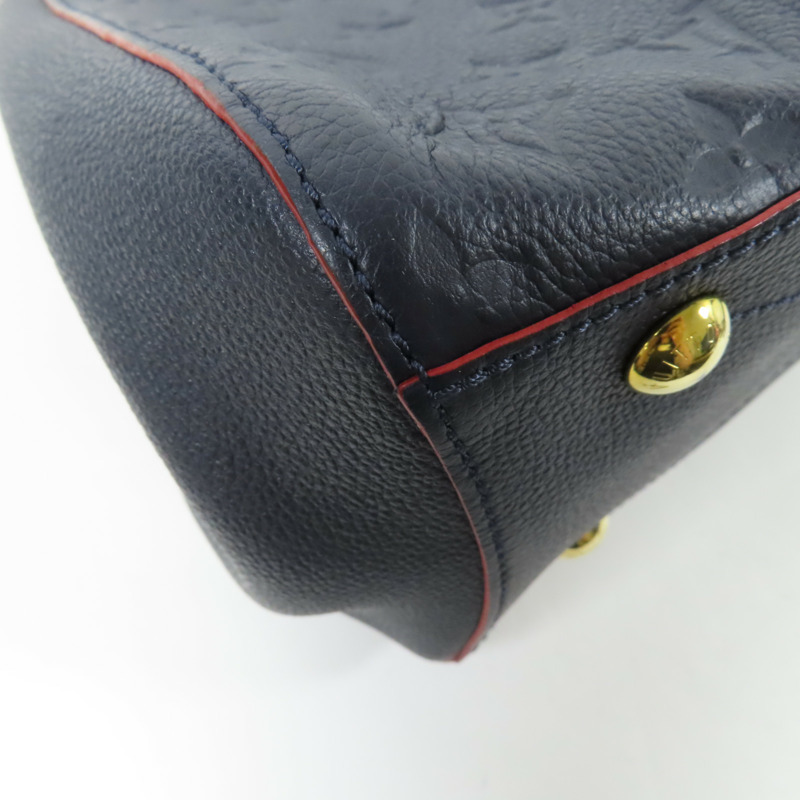 LOUIS VUITTON Monogram Empreinte Montaigne MM金扣手挽肩背兩用袋-14