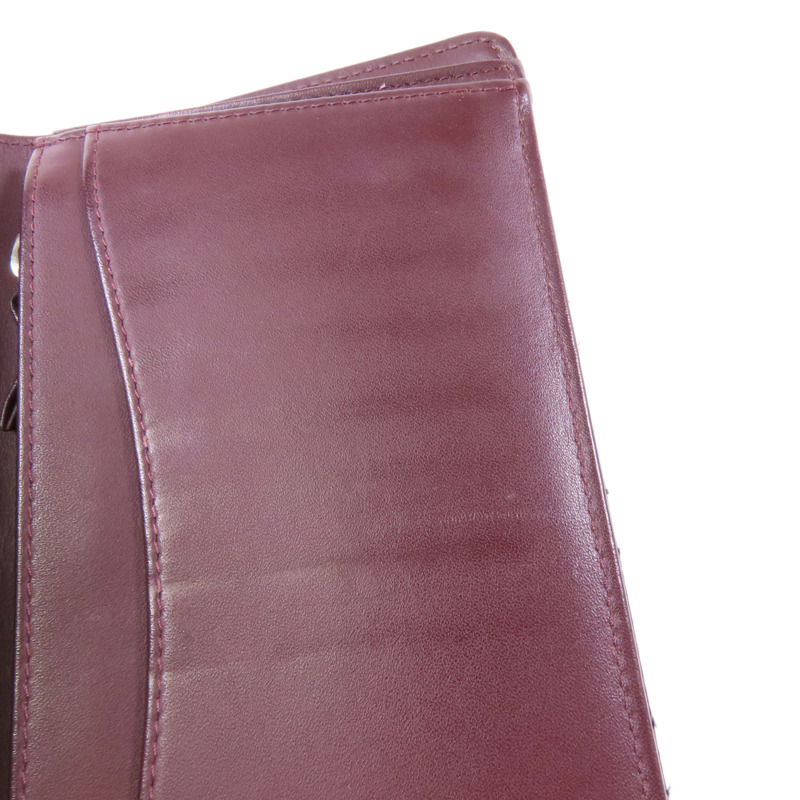 CHANEL 牛皮皮革Long Wallet銀扣長錢包-13