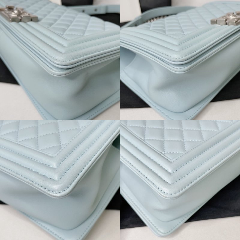 CHANEL 菱格紋光滑牛BOY 25-11