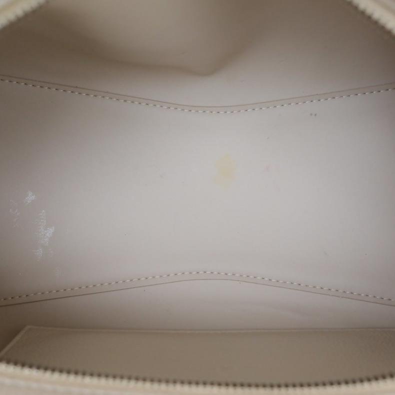 NEO CLASSIC 手提機車包 33cm 米白色 皮革C-4