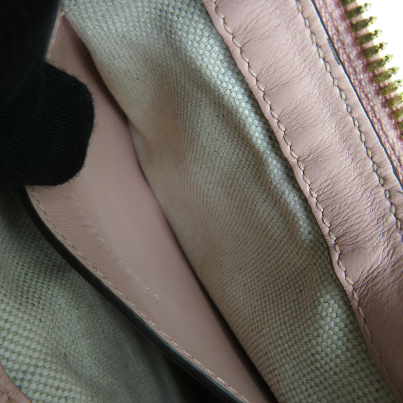 粉紅色 牛皮 GG MATALASSÉ Mini 肩背包 739736-6