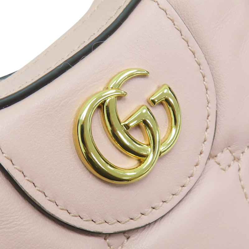 粉紅色 牛皮 GG MATALASSÉ Mini 肩背包 739736-10