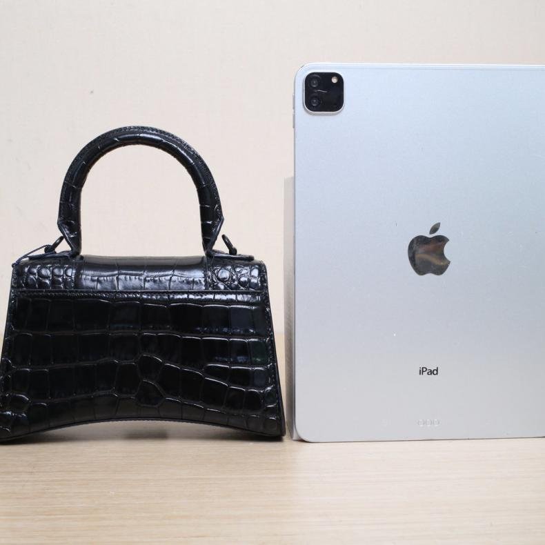 Hourglass 沙漏 XS碼 鱷魚壓紋 黑色 皮革C Lisa同款-1