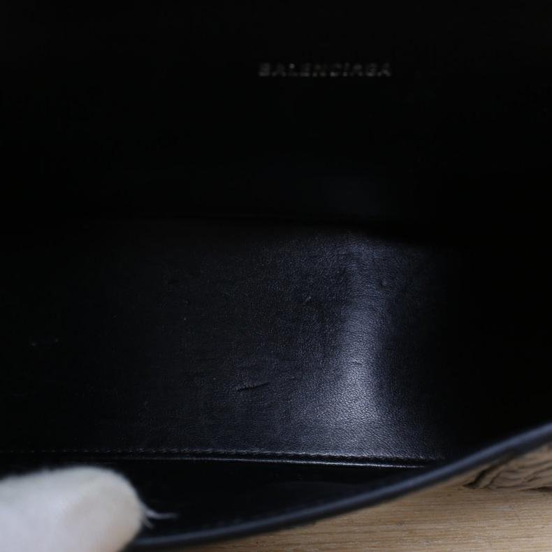 Hourglass 沙漏 XS碼 鱷魚壓紋 黑色 皮革C Lisa同款-5