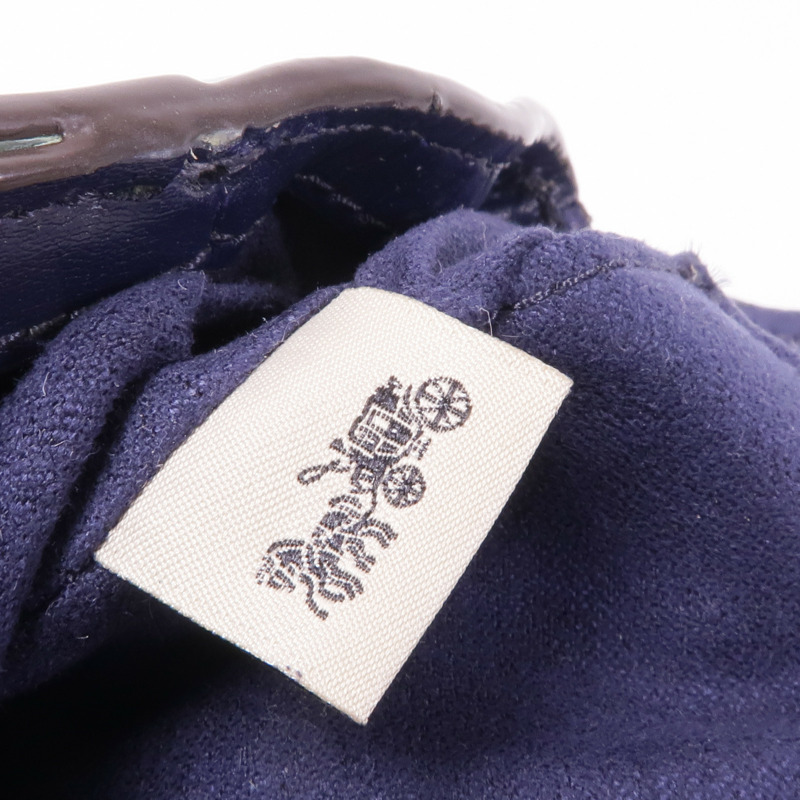 COACH 牛皮皮革Chain Shoulder銀扣鏈帶肩背袋-13