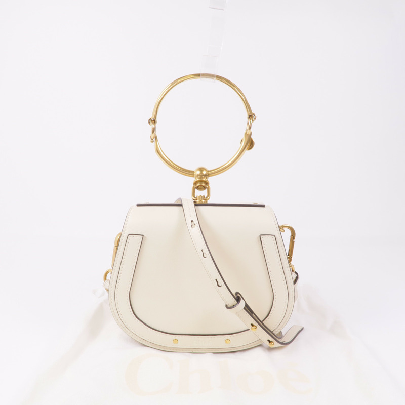 Chloe 牛皮皮革Nile金扣手挽肩背兩用袋-13