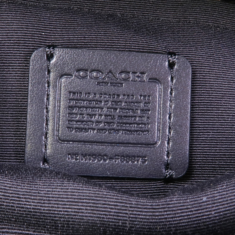 COACH 牛皮皮革Waist Bag銀扣腰包-11