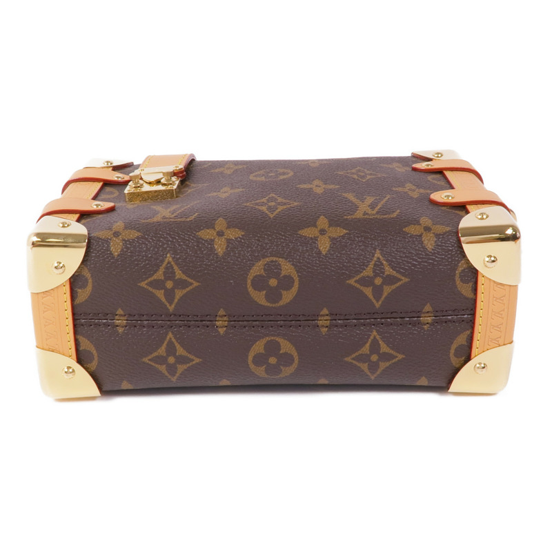 LOUIS VUITTON Monogram Side Trunk PM金扣手挽肩背兩用袋-3