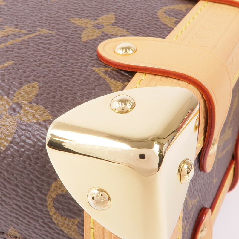 LOUIS VUITTON Monogram Side Trunk PM金扣手挽肩背兩用袋-5